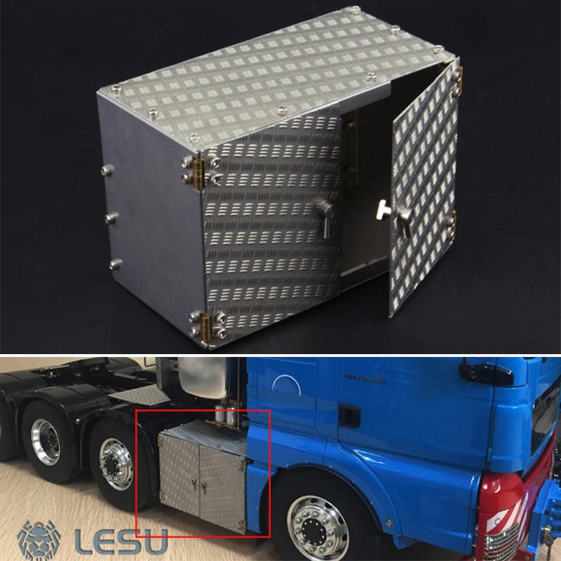 1/14 LESU Simulation Metal Tool Box for RC Tractor Truck Car DIY Tamiye