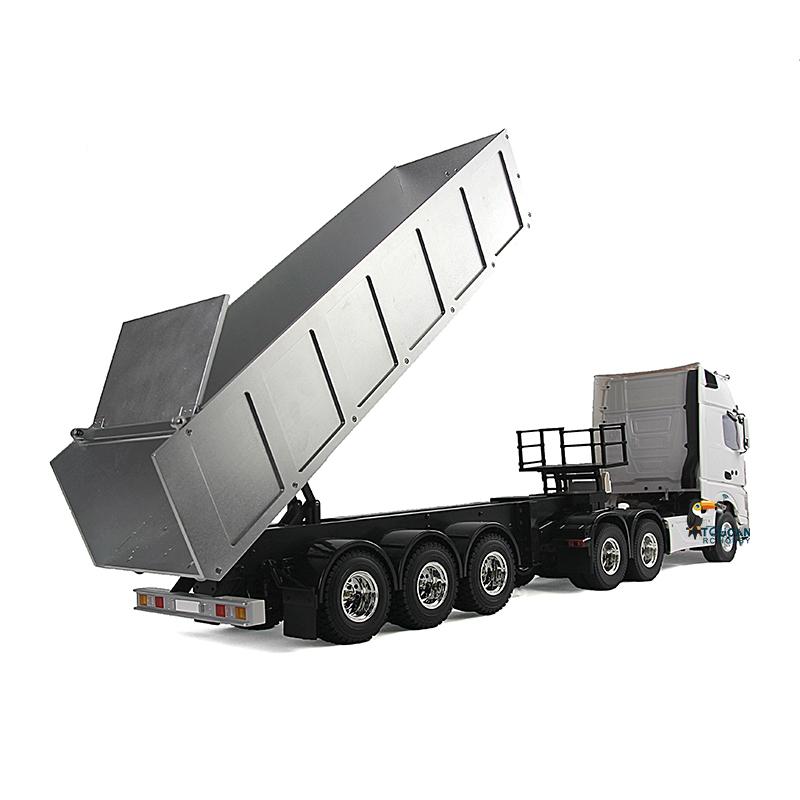 TOUCANRC RC 1/14 6*4 Tractor Truck With 3-Axles Metal Dump Trailer KIT DIY Model