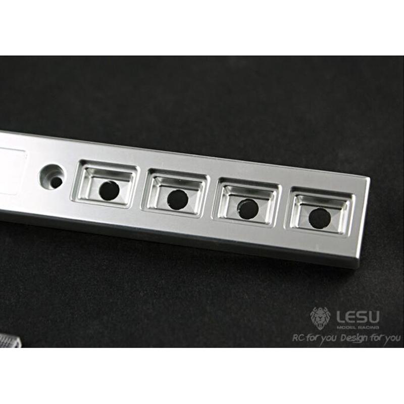 LESU Metal Rear Bumper Taillight Base for For TAMIYA Trailer  RC 1/14