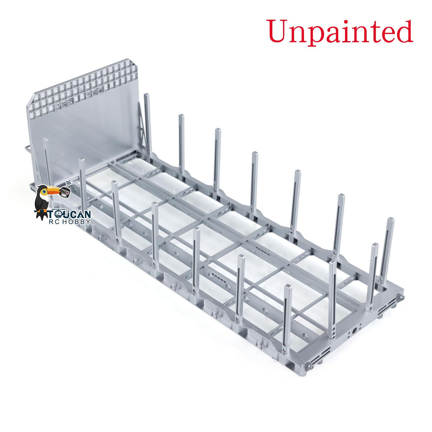 LESU Metal Flatbed Full Dump Trailer for Tamiya 1/14 RC Tractor Truck Model