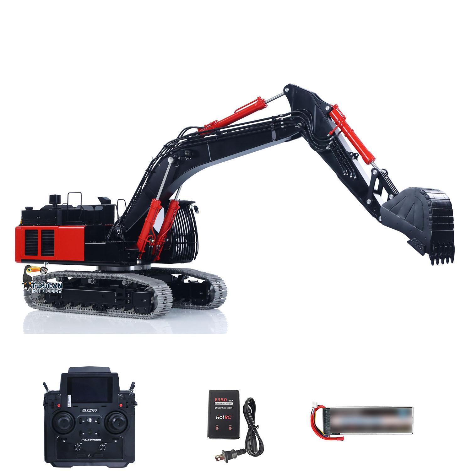 LESU 1/14 Remote Control Hydraulic Excavator Aoue ZX490 RTR CNC Metal RC Digger