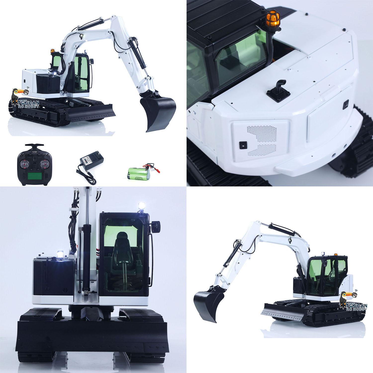 1/14 C308 3Valve 2Arms Hydraulic RC Excavator RTR Digger ST8 Radio Light Coupler