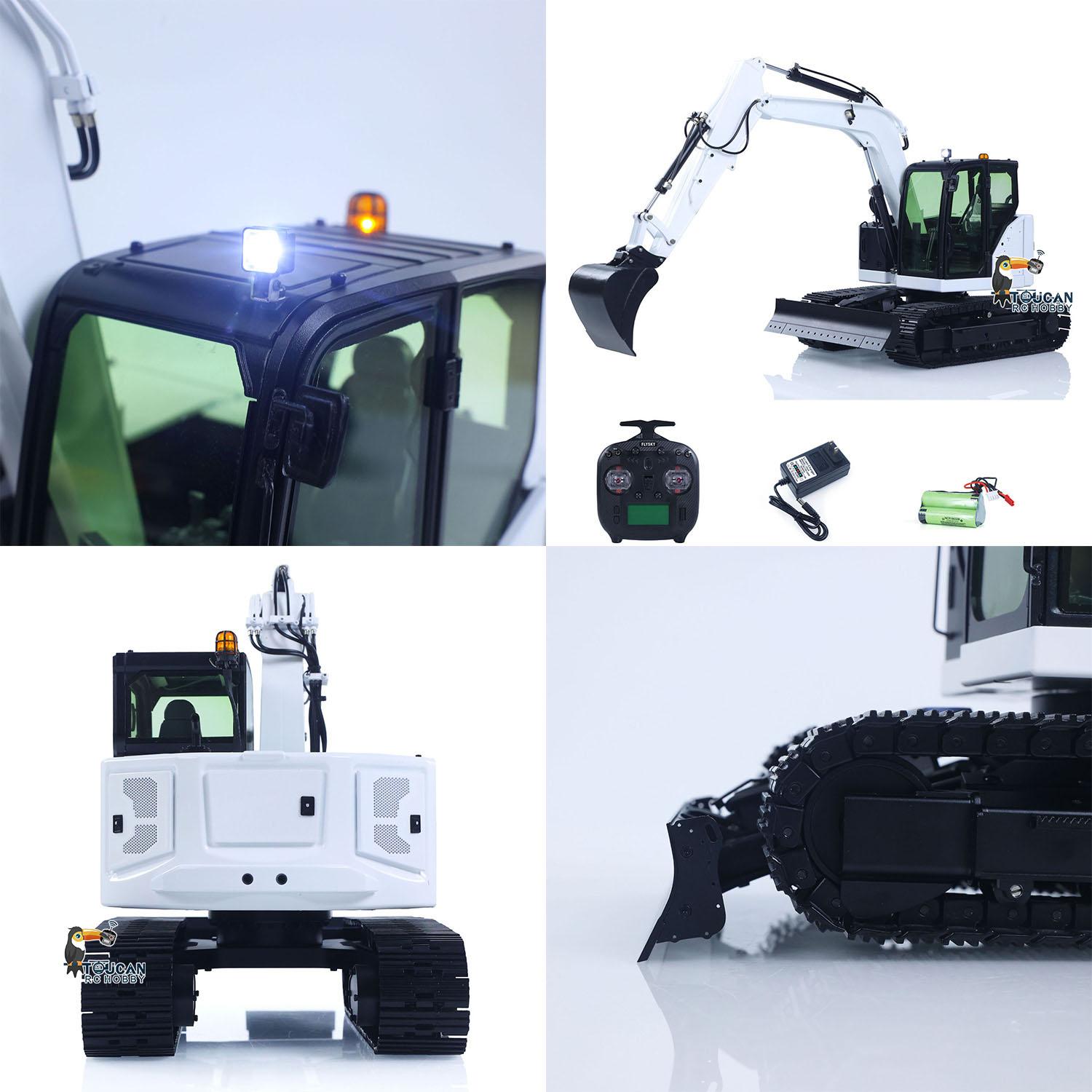 1/14 C308 3Valve 2Arms Hydraulic RC Excavator RTR Digger ST8 Radio Light Coupler