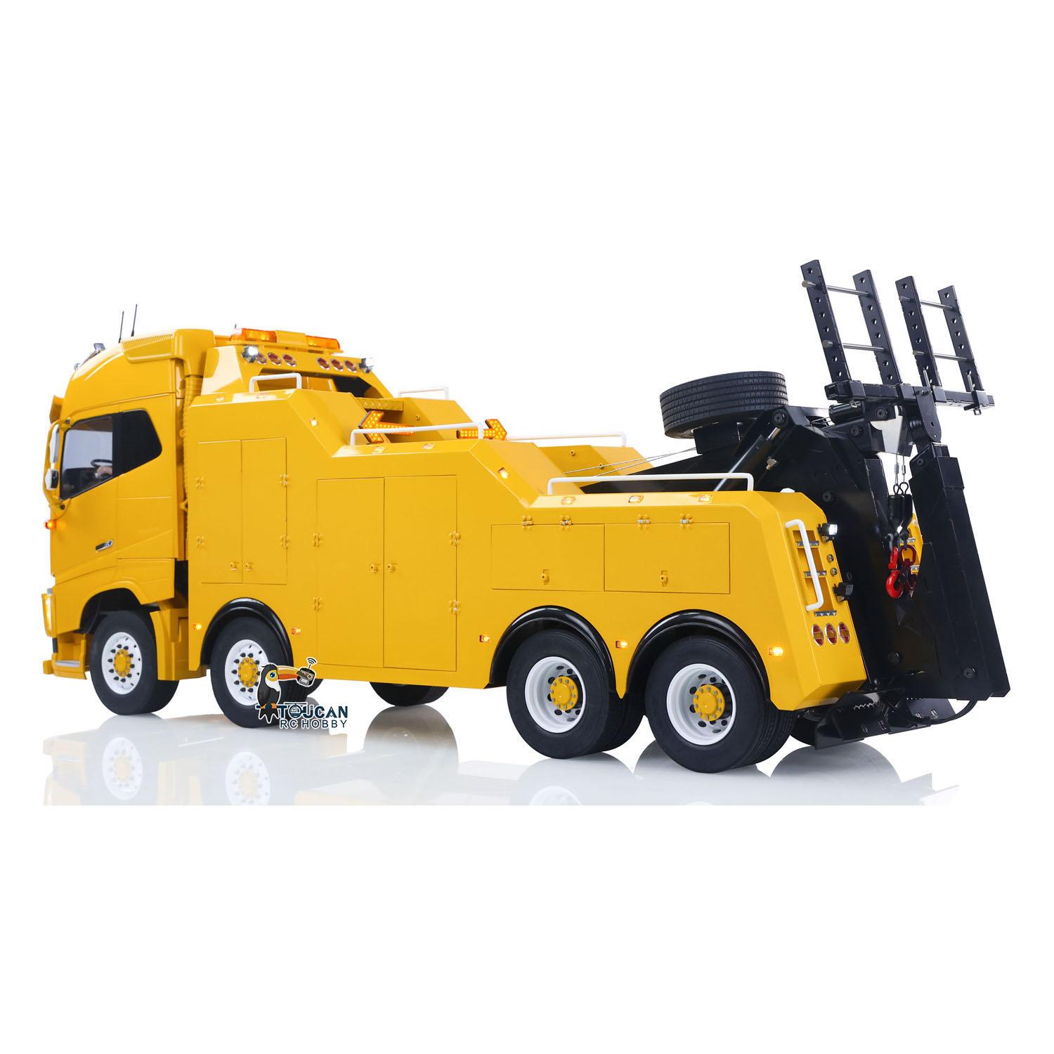 TOUCAN 8X4 1:14 FH16 RC Road Rescue Truck RTR 2Speed Vehicle Battery Smoke Sound