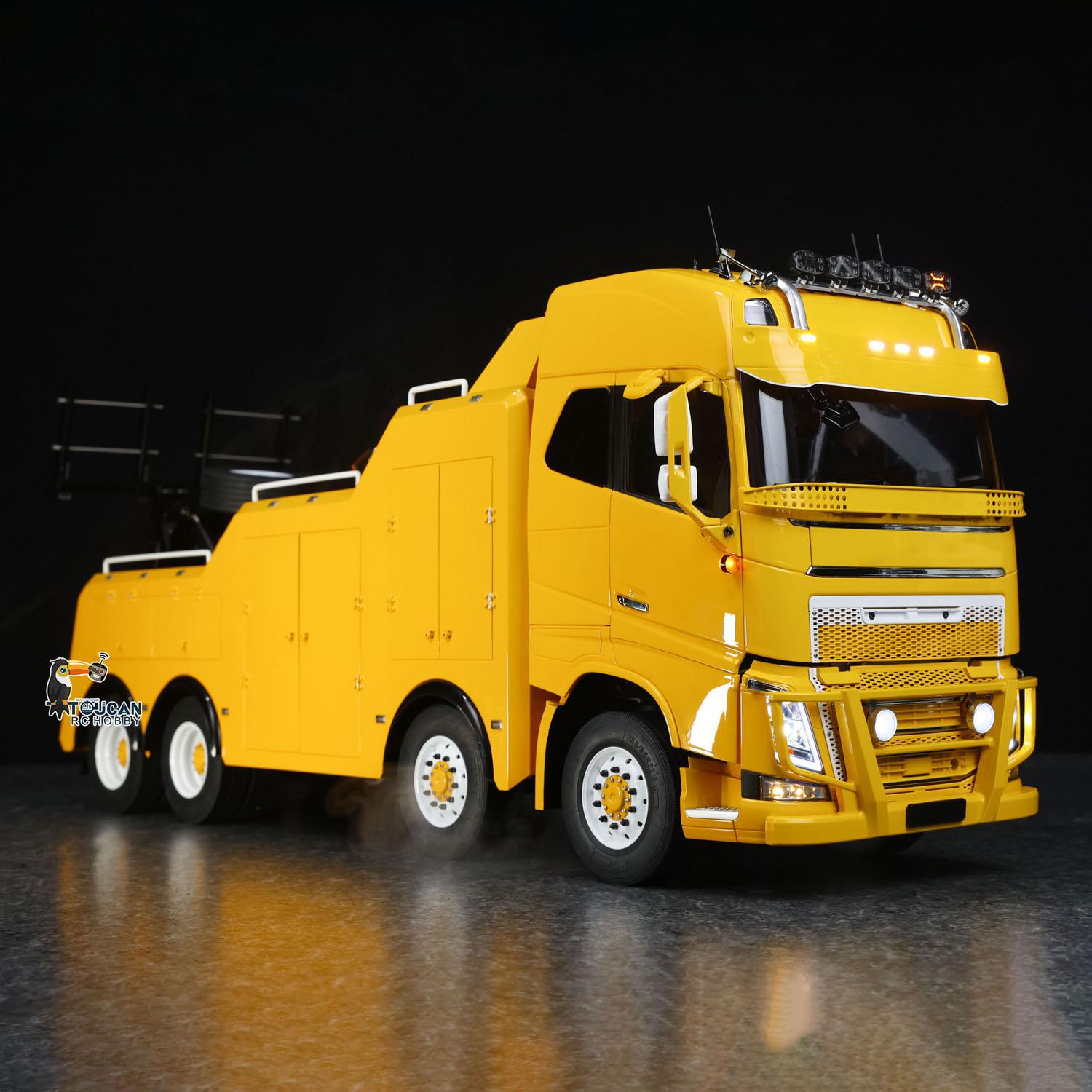 TOUCAN 8X4 1:14 FH16 RC Road Rescue Truck RTR 2Speed Vehicle Battery Smoke Sound