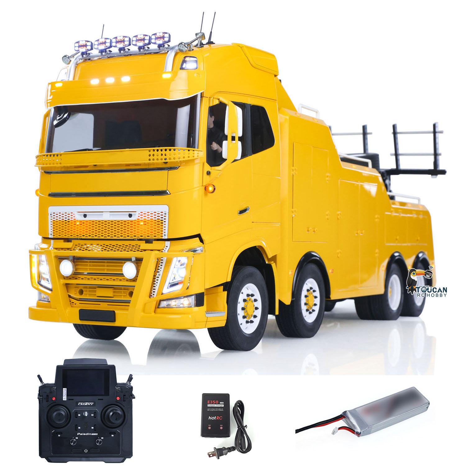 TOUCAN 8X4 1:14 FH16 RC Road Rescue Truck RTR 2Speed Vehicle Battery Smoke Sound