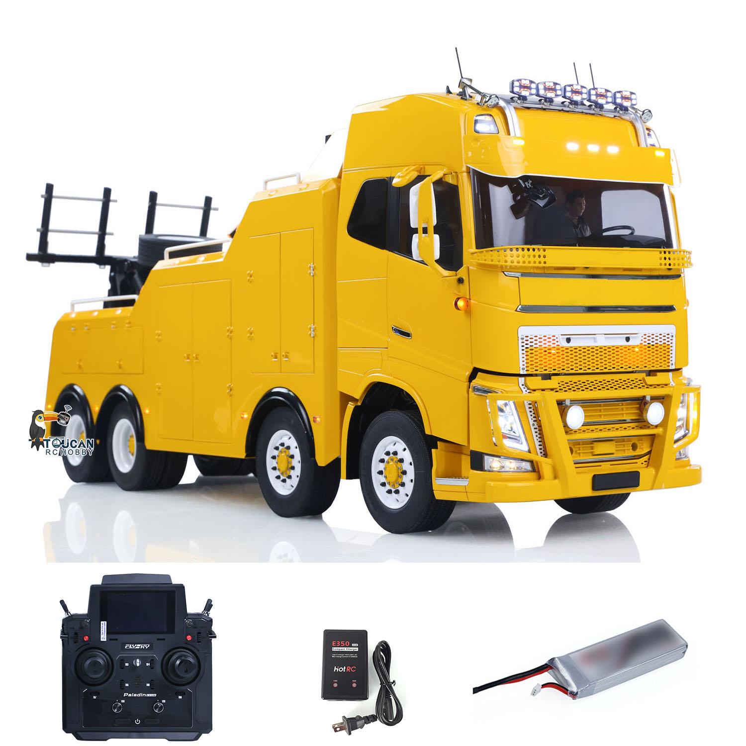 TOUCAN 8X4 1:14 FH16 RC Road Rescue Truck RTR 2Speed Vehicle Battery Smoke Sound