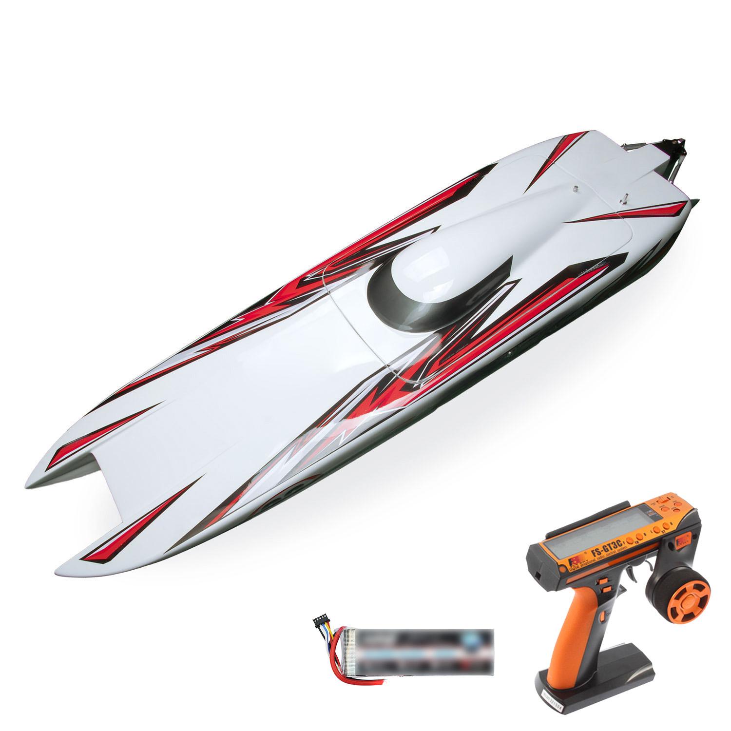 100KM/H RC Racing Boats DTRC E33 Model High Speed Boat Model Servo Dual Motor