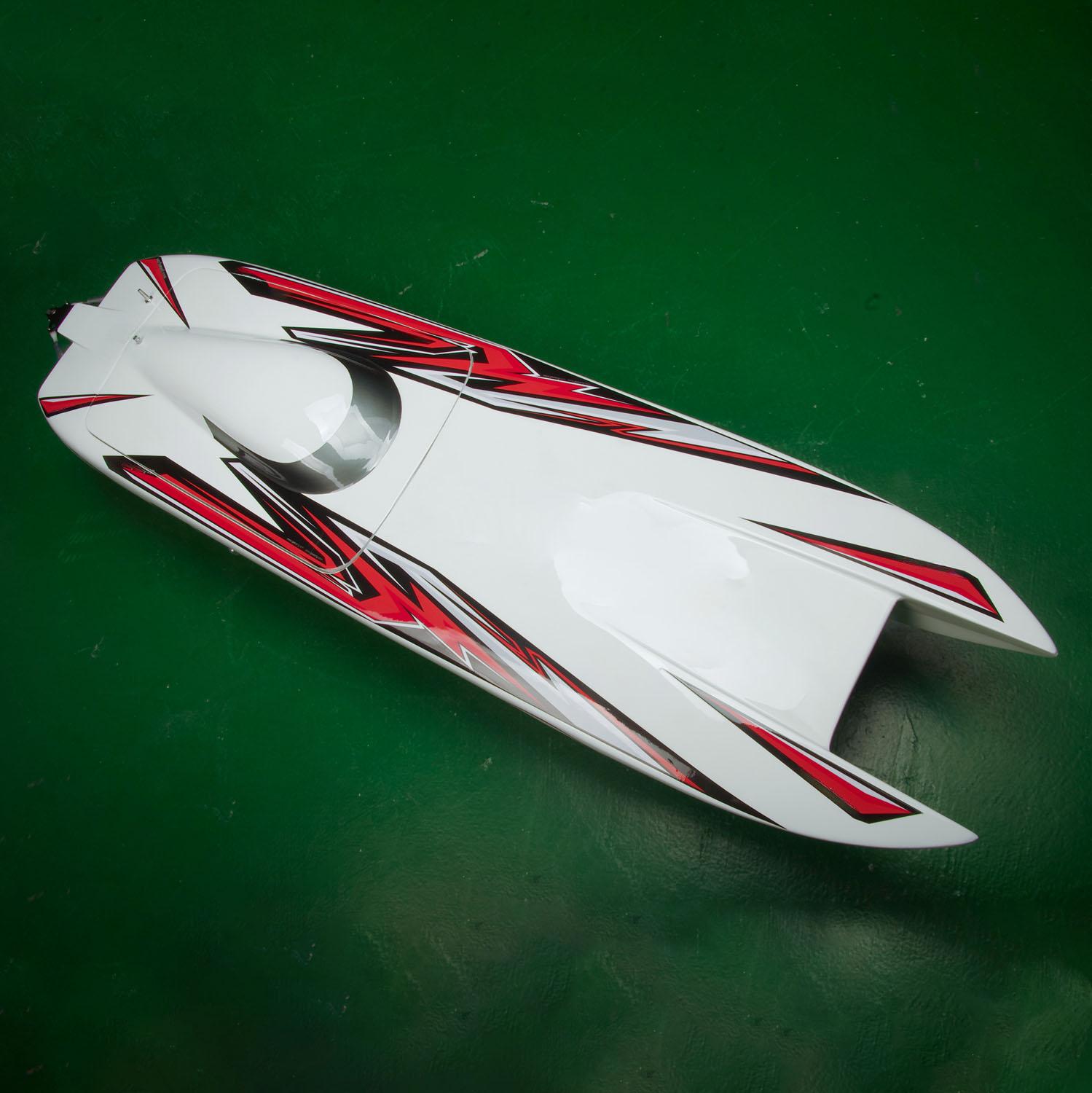 100KM/H RC Racing Boats DTRC E33 Model High Speed Boat Model Servo Dual Motor