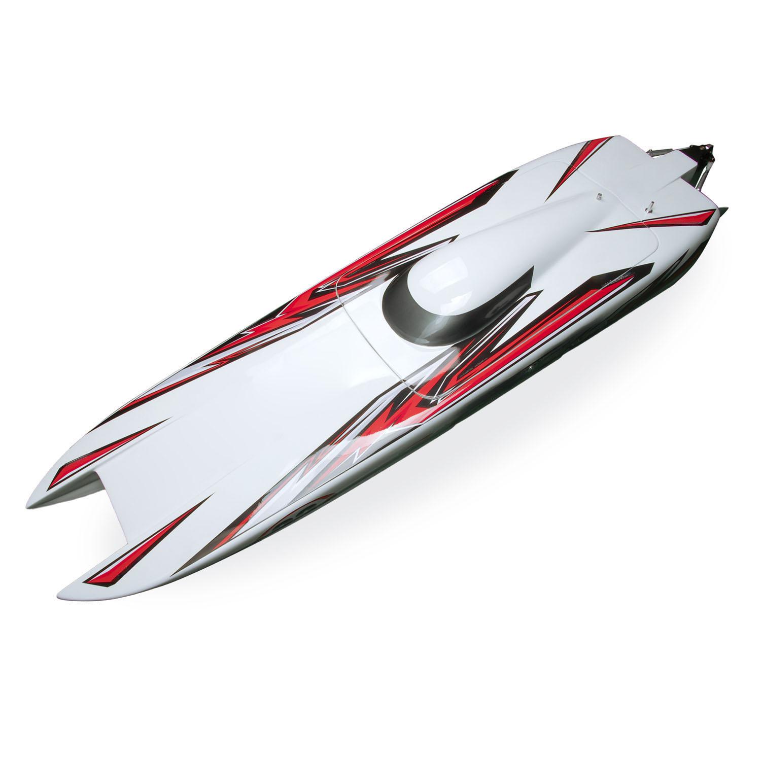 100KM/H RC Racing Boats DTRC E33 Model High Speed Boat Model Servo Dual Motor