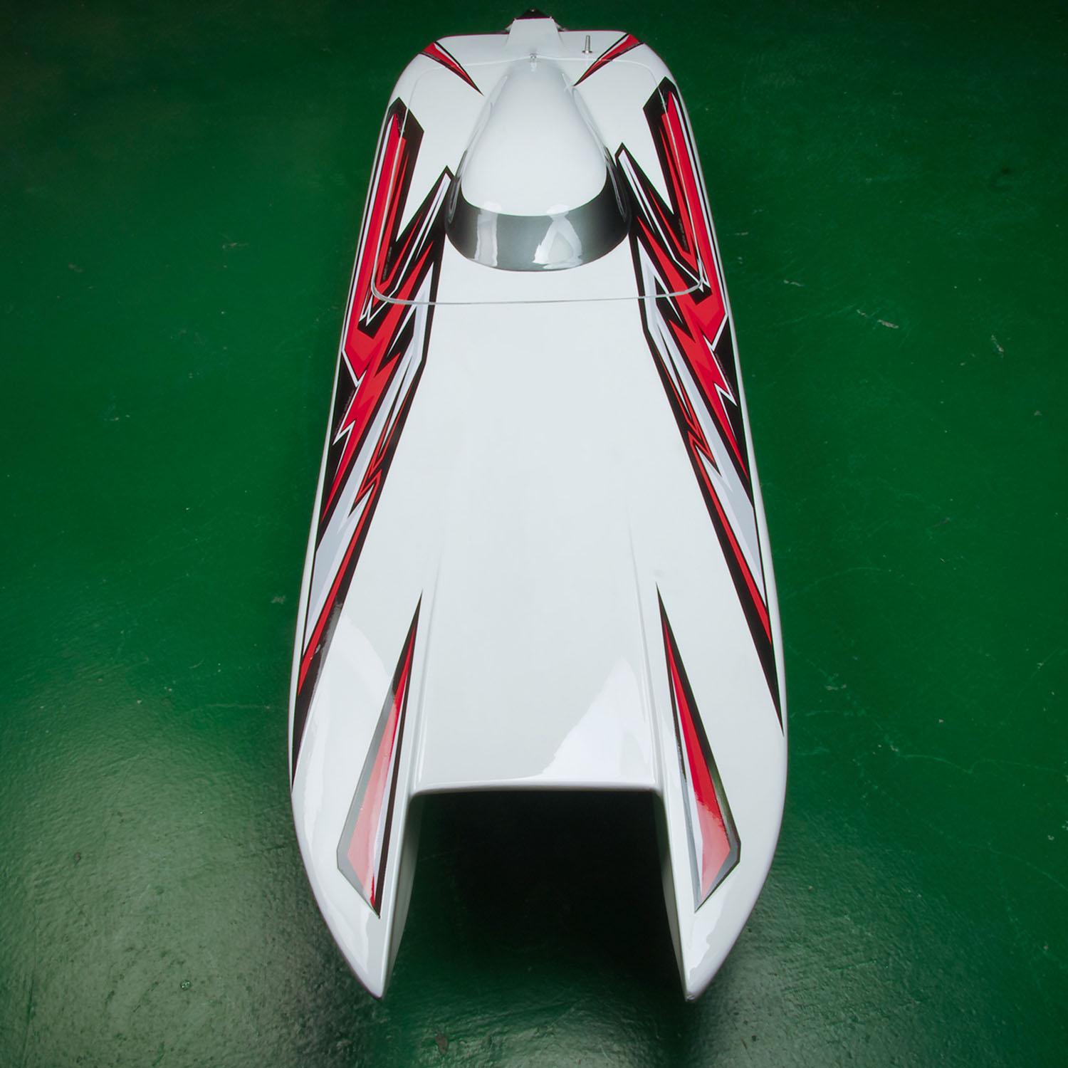 100KM/H RC Racing Boats DTRC E33 Model High Speed Boat Model Servo Dual Motor