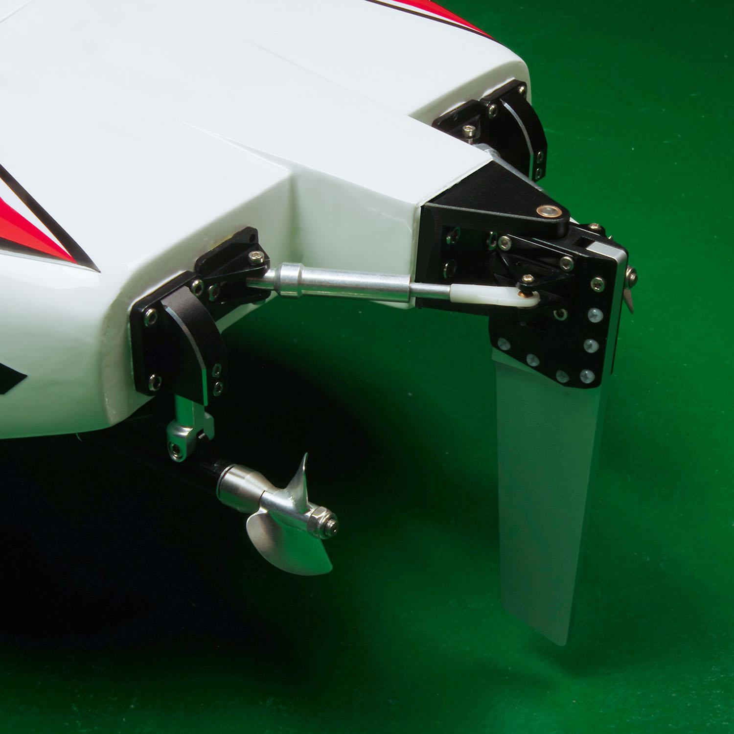 100KM/H RC Racing Boats DTRC E33 Model High Speed Boat Model Servo Dual Motor