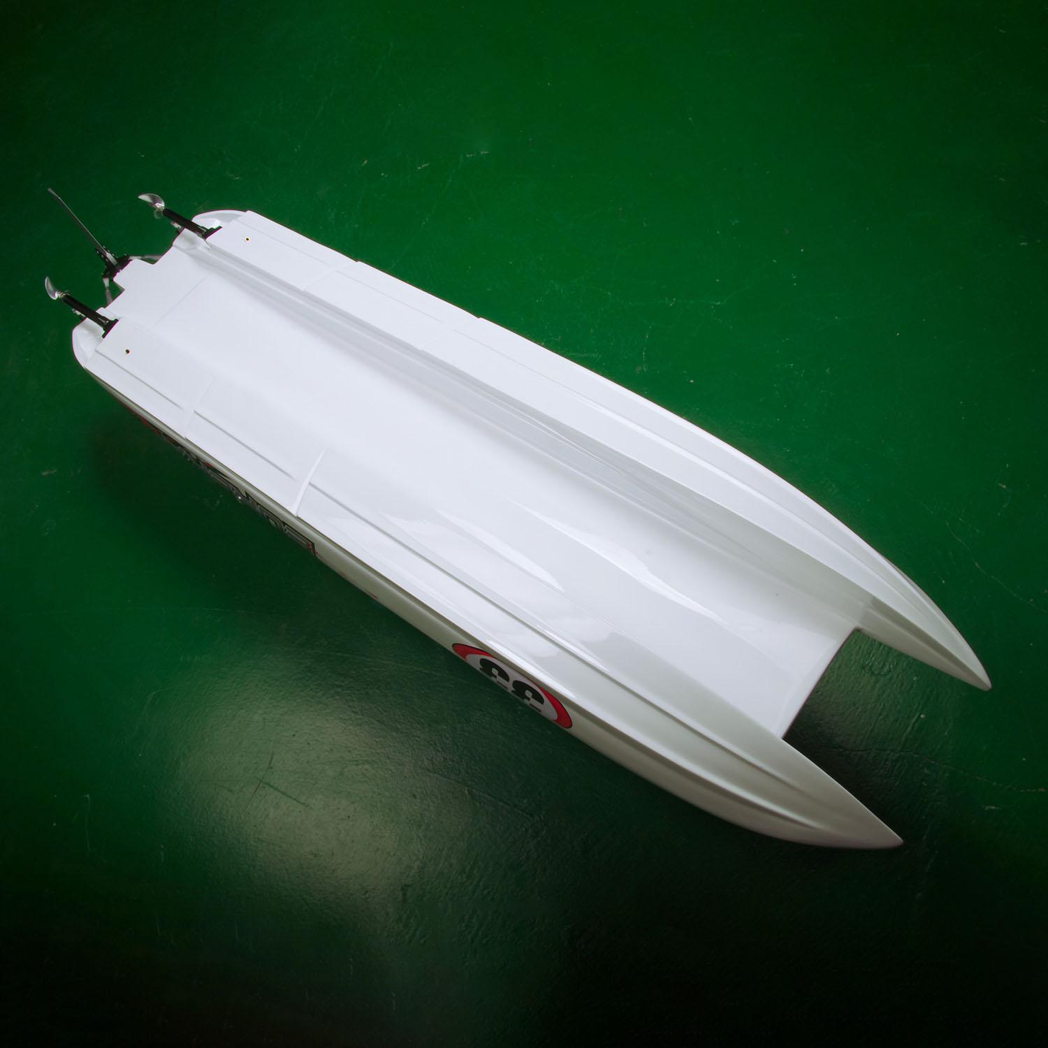 100KM/H RC Racing Boats DTRC E33 Model High Speed Boat Model Servo Dual Motor