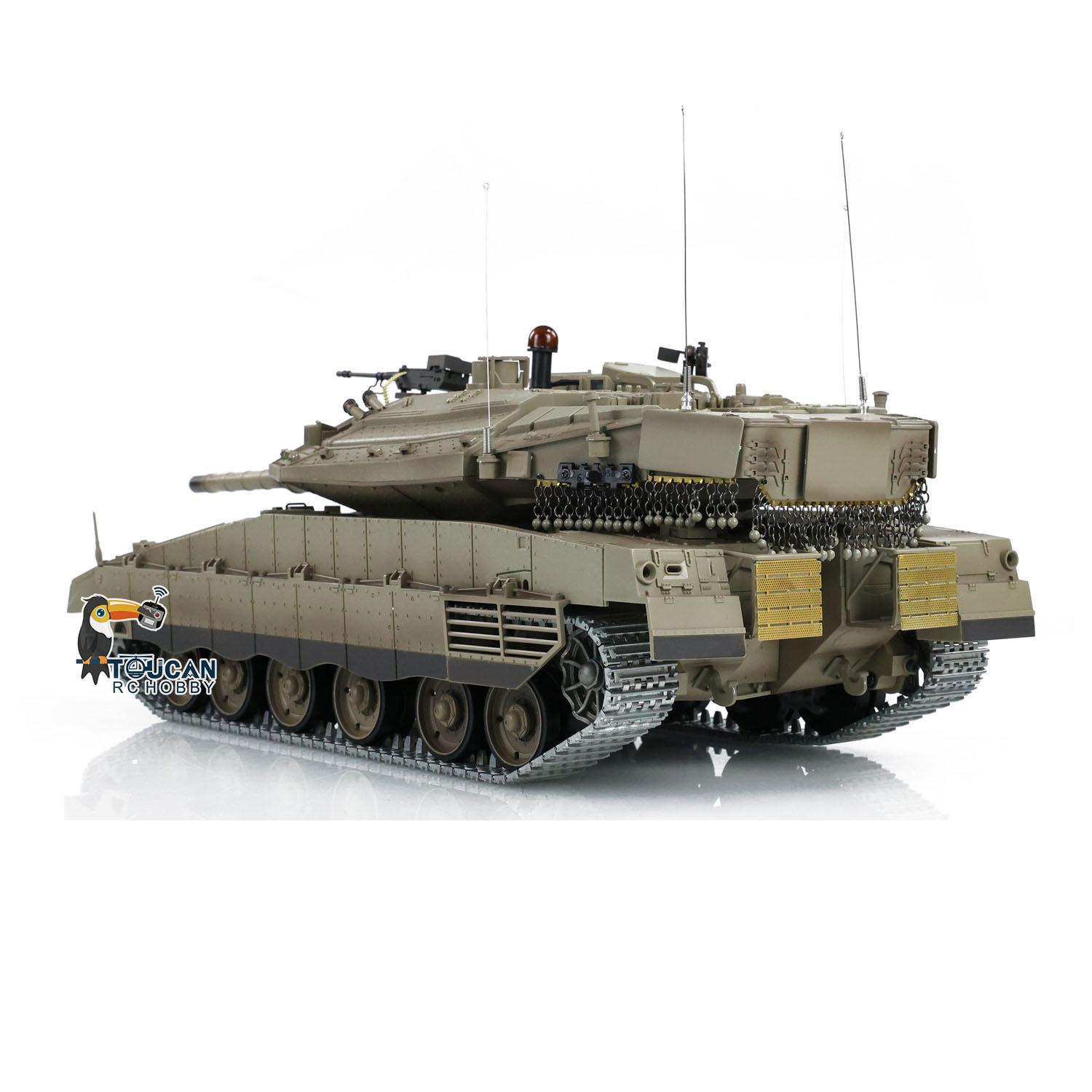 1:16 Battle RC Tank Henglong Merkava MKIV 3958 Metal Sprockets Smoke BB Shooting
