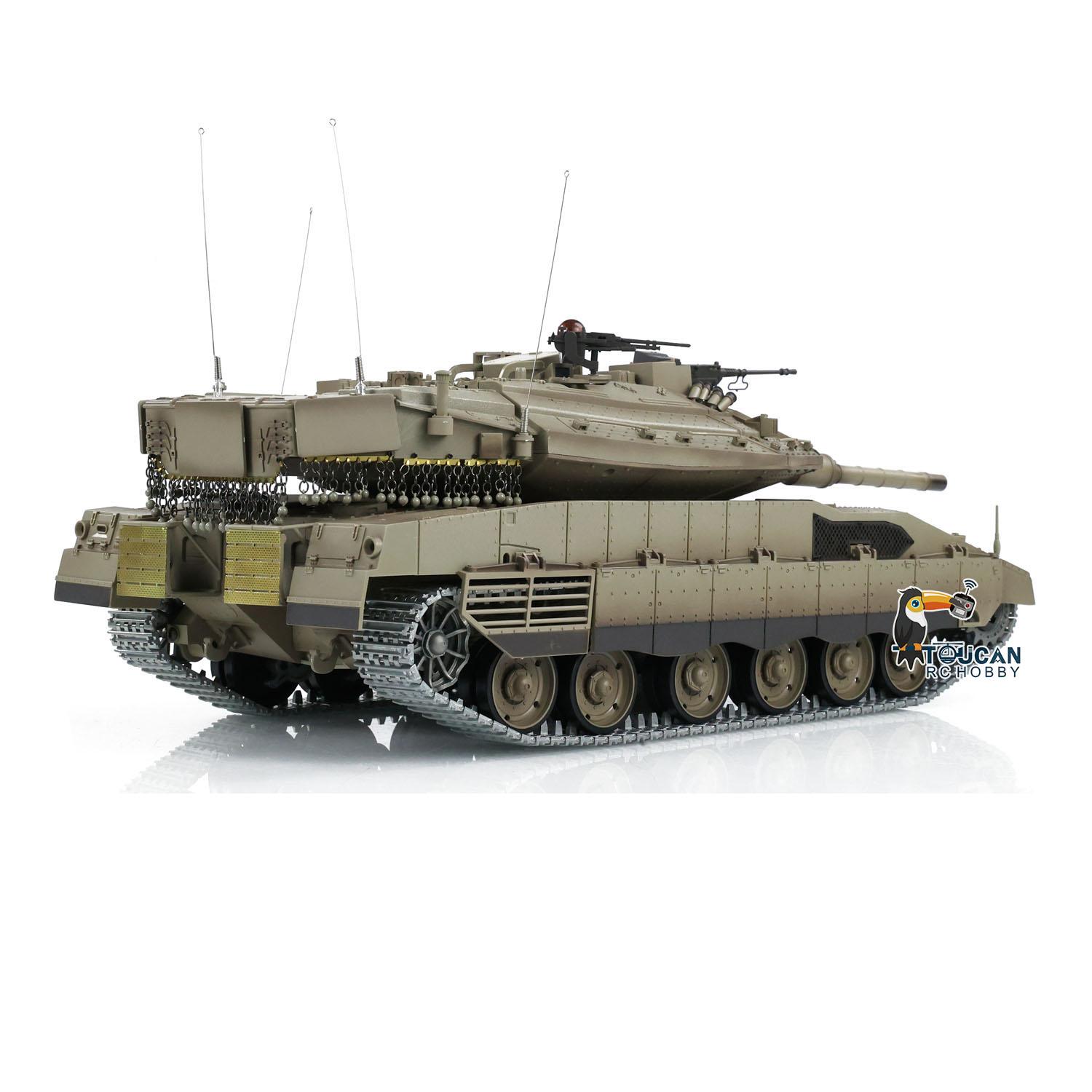 1:16 Battle RC Tank Henglong Merkava MKIV 3958 Metal Sprockets Smoke BB Shooting