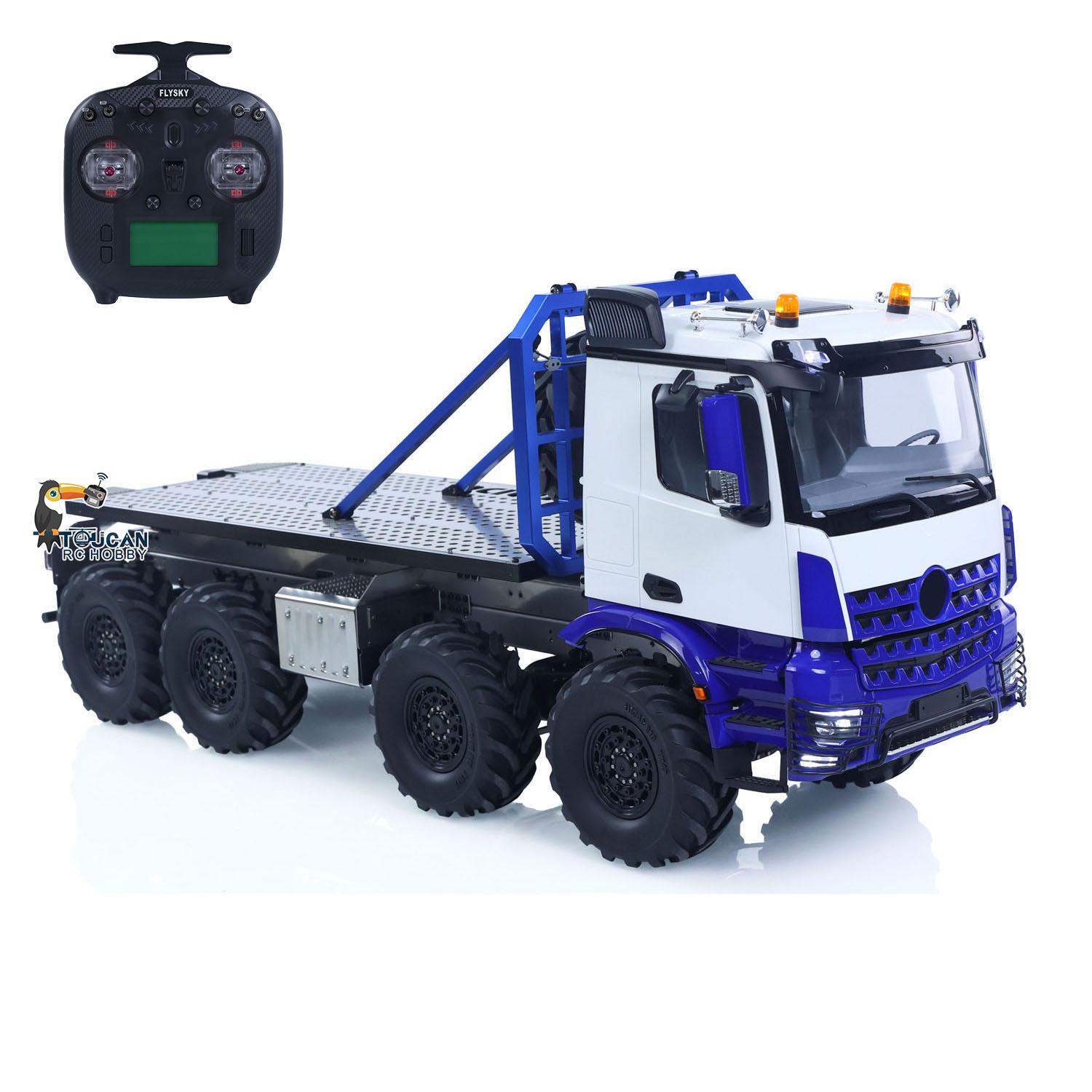 1/14 BZ3363 8*8 RC Rock Crawler Off Road Flatbed Truck Car Axle Locks Rear Winch