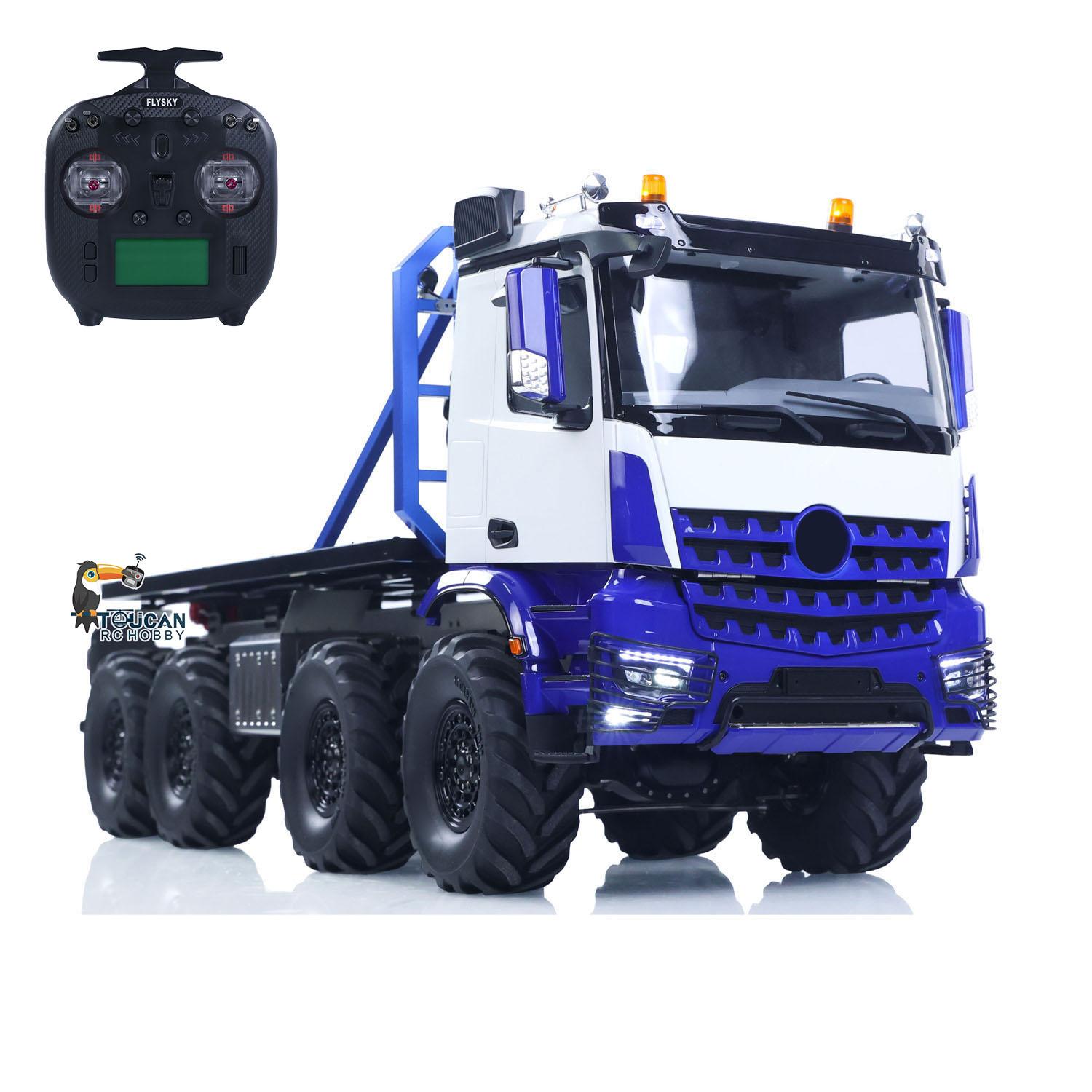 1/14 BZ3363 8*8 RC Rock Crawler Off Road Flatbed Truck Car Axle Locks Rear Winch