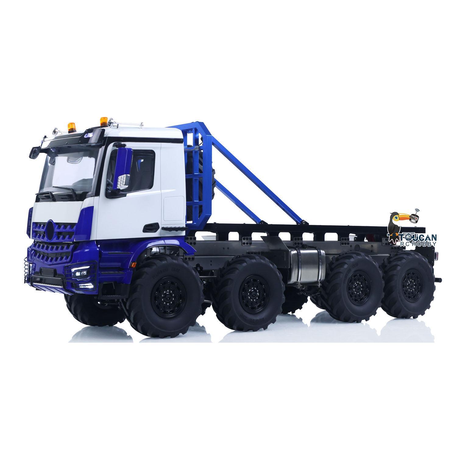 1/14 BZ3363 8*8 RC Rock Crawler Off Road Flatbed Truck Car Axle Locks Rear Winch