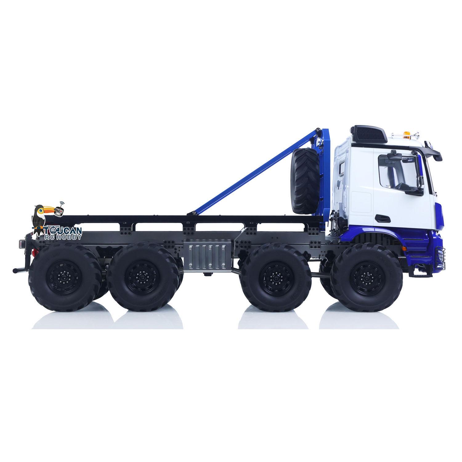 1/14 BZ3363 8*8 RC Rock Crawler Off Road Flatbed Truck Car Axle Locks Rear Winch