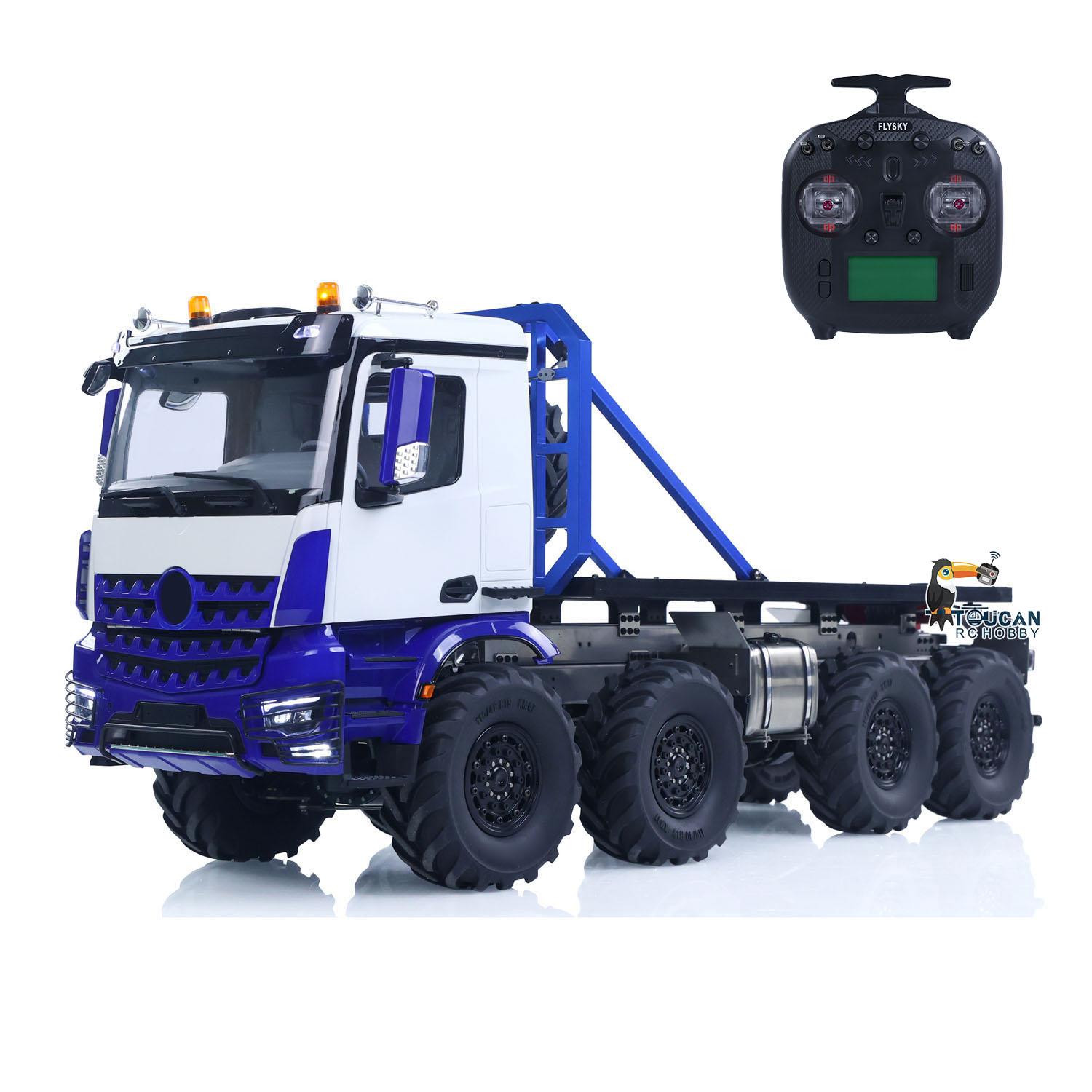 1/14 BZ3363 8*8 RC Rock Crawler Off Road Flatbed Truck Car Axle Locks Rear Winch