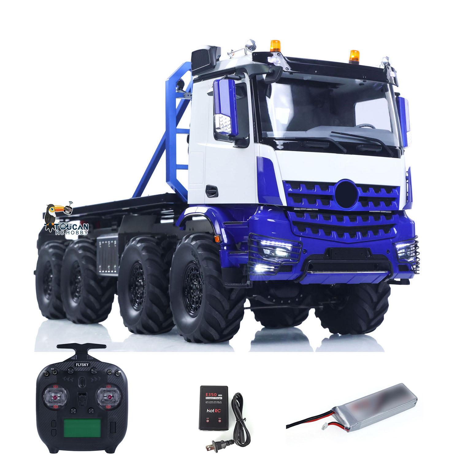 2.4G 2Speed Off Road Truck 1/14 RC Rock Crawler 3363 8*8 RC Flatbed Rotating Car