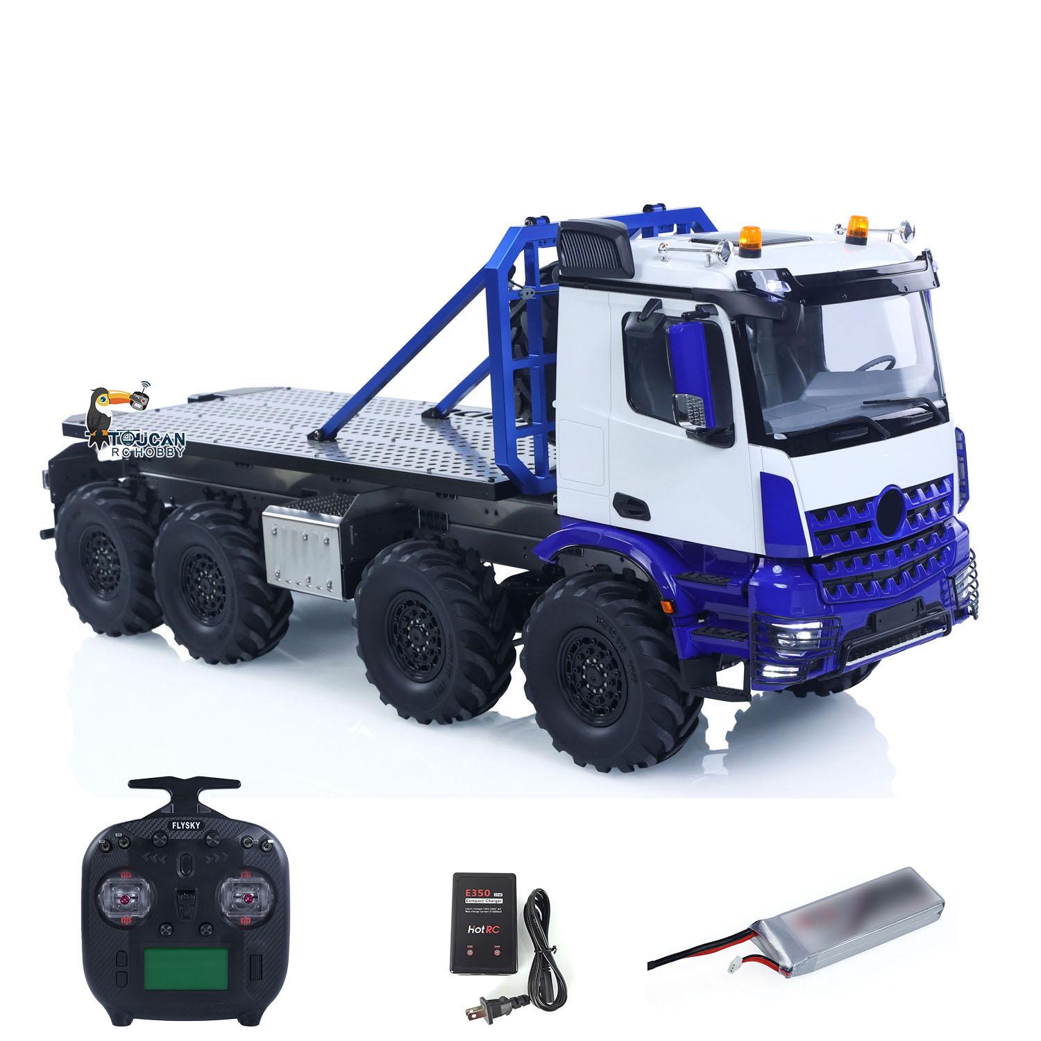 2.4G 2Speed Off Road Truck 1/14 RC Rock Crawler 3363 8*8 RC Flatbed Rotating Car