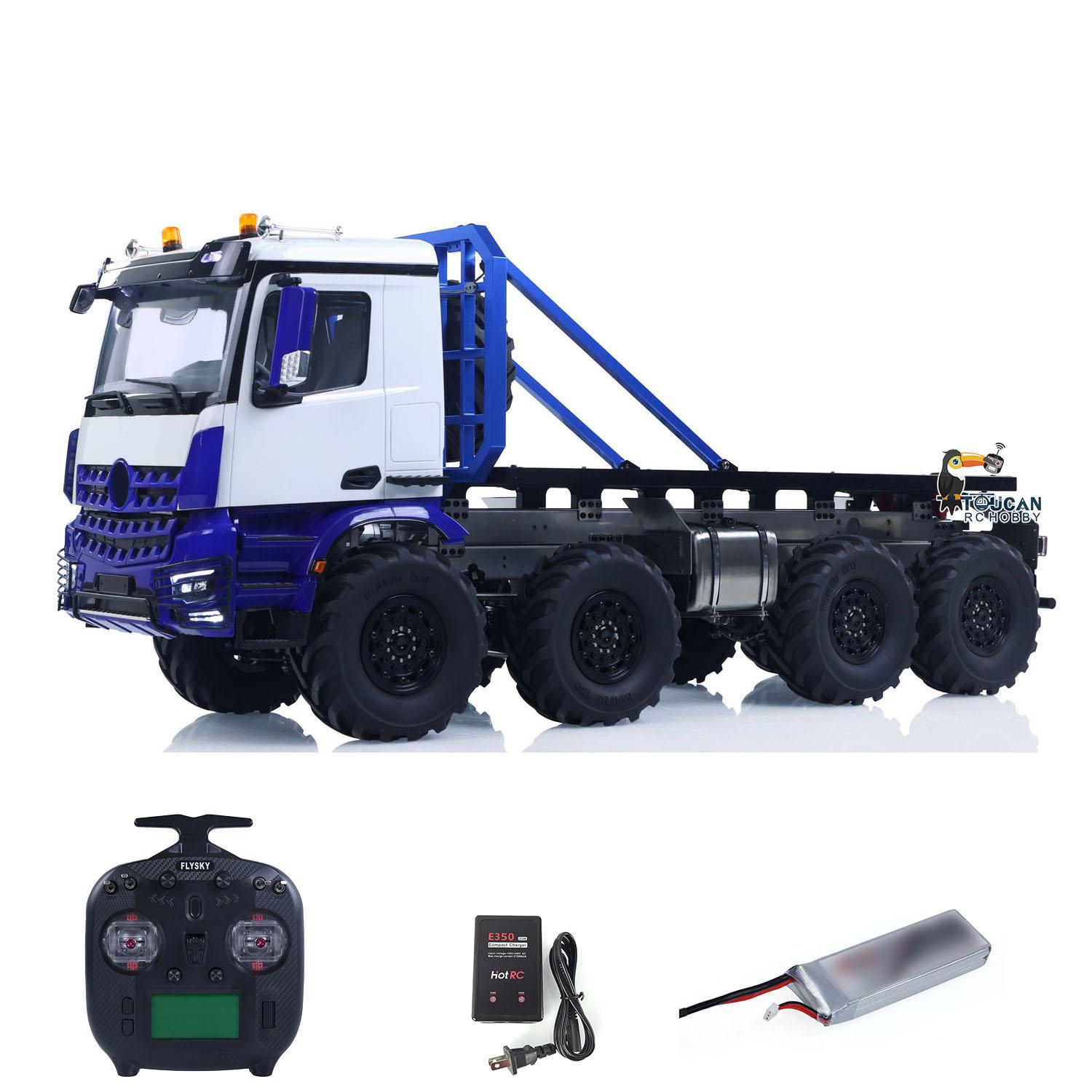2.4G 2Speed Off Road Truck 1/14 RC Rock Crawler 3363 8*8 RC Flatbed Rotating Car