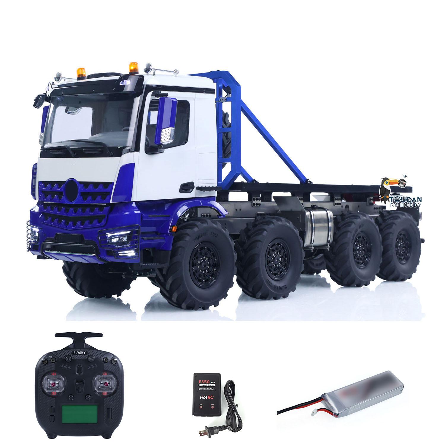 2.4G 2Speed Off Road Truck 1/14 RC Rock Crawler 3363 8*8 RC Flatbed Rotating Car