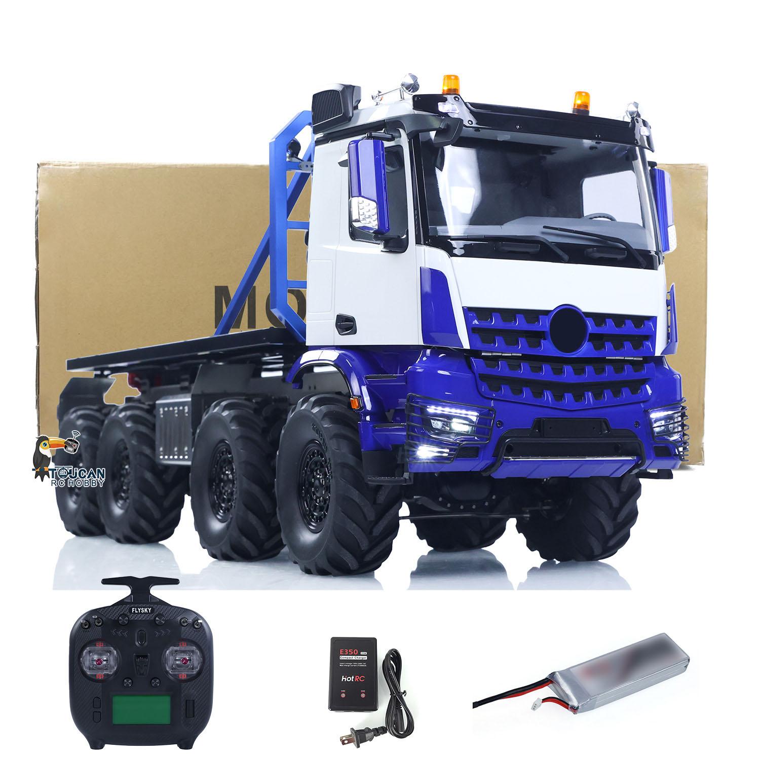 2.4G 2Speed Off Road Truck 1/14 RC Rock Crawler 3363 8*8 RC Flatbed Rotating Car