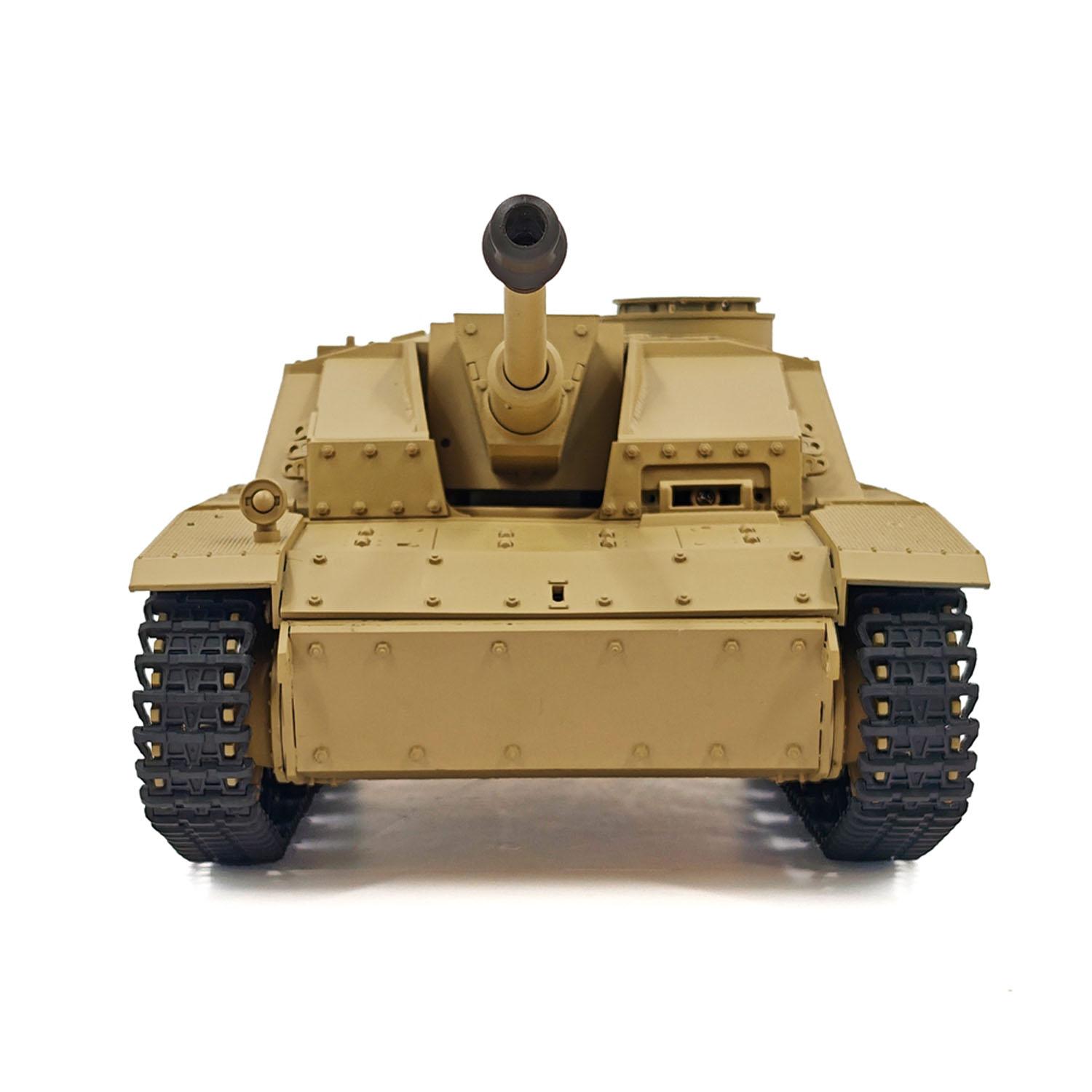 Henglong 1/16 7.0 Stug III RTR RC Tank Model 3868 BB IR Steel Gearbox Battery
