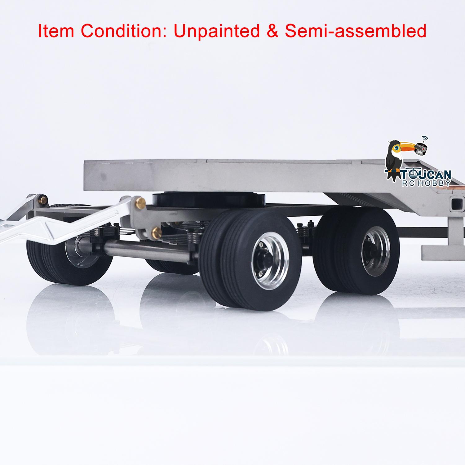 LESU Metall Anhängeraufbau mit Ladefläche für 1/14 Tamiya RC Traktor Lkw