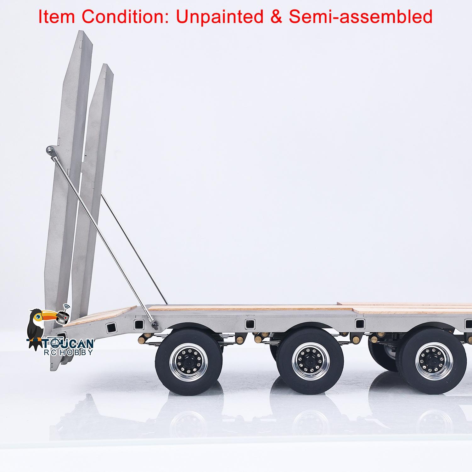 LESU Metall Anhängeraufbau mit Ladefläche für 1/14 Tamiya RC Traktor Lkw